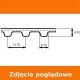Pasek H  510H 1295 mm 102 z - różne szerokości